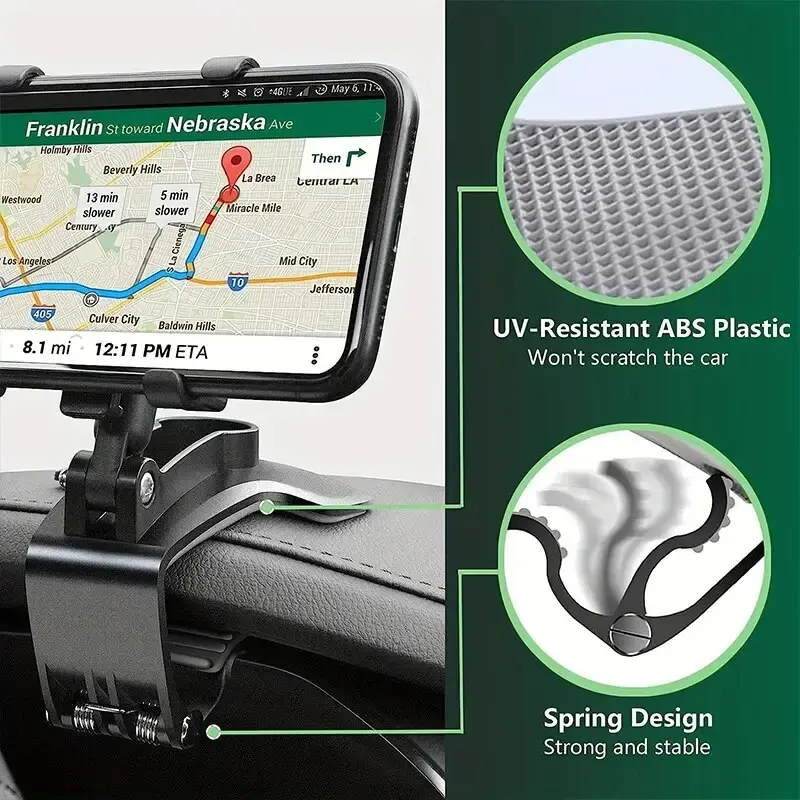 360 Degree Rotating Car Phone Holder - KOBrand FLOVEME Model QD-ZJ65 | Multifunctio<i></i>nal Dashboard Air